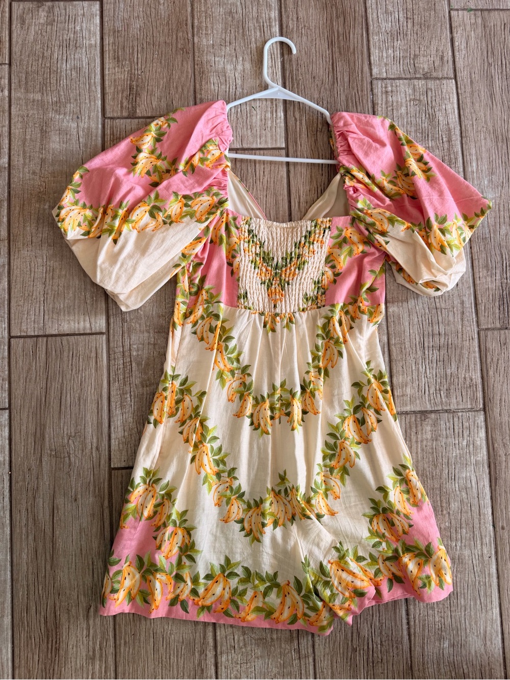 Farm Rio Floral Puff Sleeve Romper - Picture 3 of 3